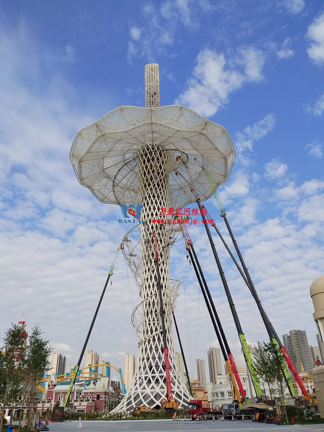 ETFE膜結(jié)構(gòu)地標塔—以愛之名，點亮絲路歡樂世界