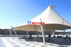張拉膜涼亭有什么優(yōu)點？一般張拉膜結構涼亭價格是多少？