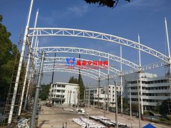 安慶培訓基地實訓場地大棚膜結(jié)構(gòu)工程鋼結(jié)構(gòu)已完成并經(jīng)初步驗收