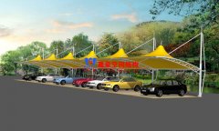 膜結(jié)構(gòu)車棚支撐柱原料該如何選擇，有哪些事項需要注意？